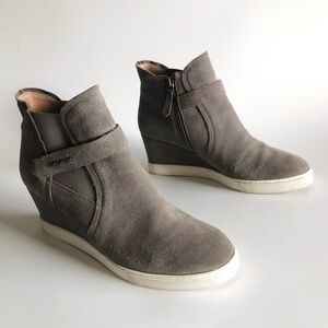 Paolo Freshton Suede Wedge Sneakers